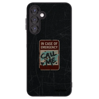 Picasee silikonowe czarne etui na Samsung Galaxy A16 4G - EMERGENCY
