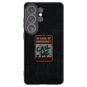 Picasee silikonowe czarne etui na Samsung Galaxy S26 Ultra - EMERGENCY