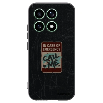 Picasee silikonowe czarne etui na Xiaomi 17 - EMERGENCY