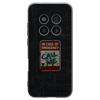 Picasee silikonowe czarne etui na Honor Magic8 Pro 5G - EMERGENCY
