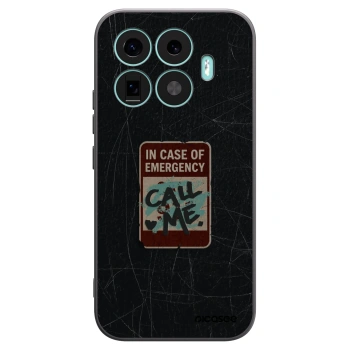 Picasee silikonowe czarne etui na Xiaomi 17T - EMERGENCY