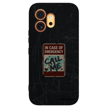 Picasee silikonowe czarne etui na Honor 600 - EMERGENCY