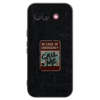Picasee silikonowe czarne etui na Google Pixel 10a - EMERGENCY