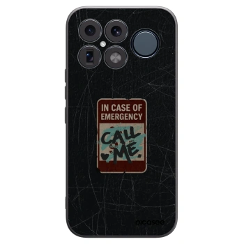Picasee silikonowe czarne etui na Xiaomi Poco F8 Ultra - EMERGENCY