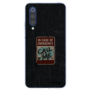 Picasee silikonowe przeźroczyste etui na Xiaomi Mi 9 SE - EMERGENCY