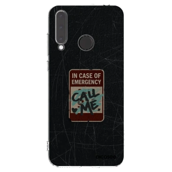 Picasee silikonowe przeźroczyste etui na Honor 20 Lite - EMERGENCY