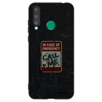 Picasee silikonowe czarne etui na Honor 20 Lite - EMERGENCY