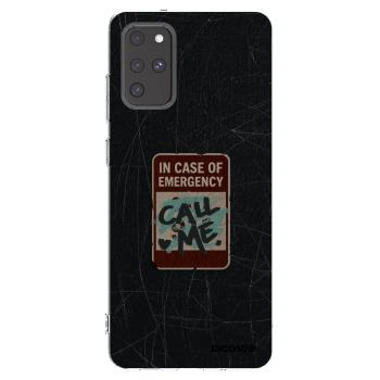 Picasee silikonowe przeźroczyste etui na Samsung Galaxy S20+ G985F - EMERGENCY