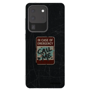 Picasee silikonowe przeźroczyste etui na Samsung Galaxy S20 Ultra 5G G988F - EMERGENCY
