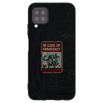 Picasee silikonowe czarne etui na Huawei P40 Lite - EMERGENCY