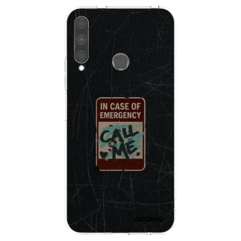 Picasee silikonowe przeźroczyste etui na Huawei P40 Lite E - EMERGENCY