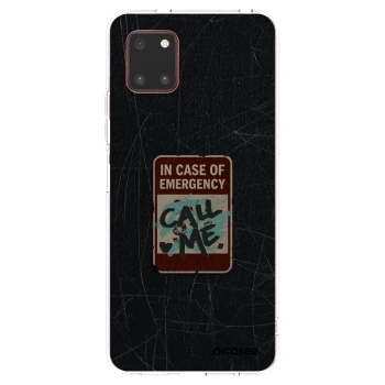 Picasee silikonowe przeźroczyste etui na Samsung Galaxy Note 10 Lite N770F - EMERGENCY