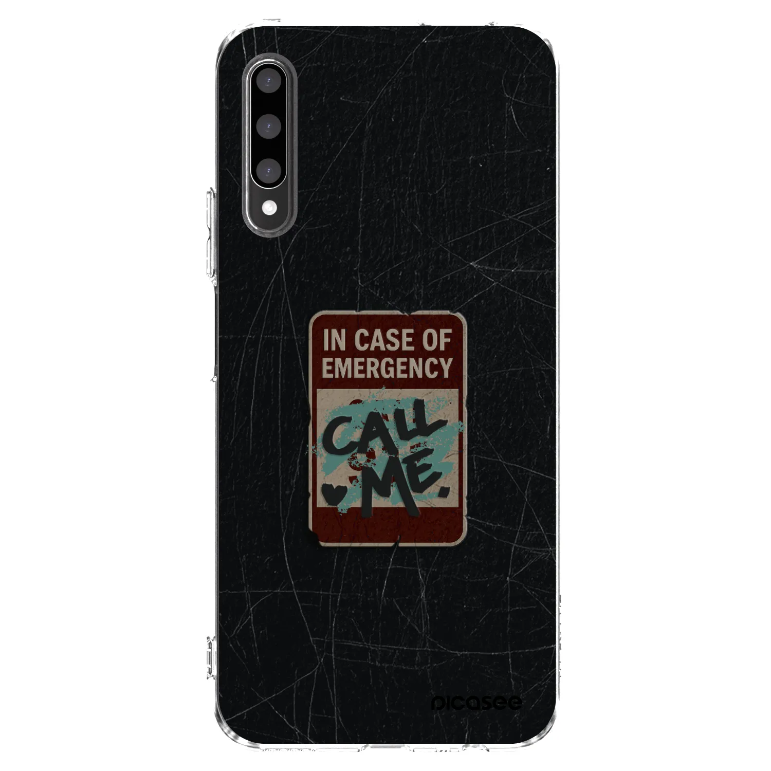 Picasee silikonowe przeźroczyste etui na Honor 9X Pro - EMERGENCY