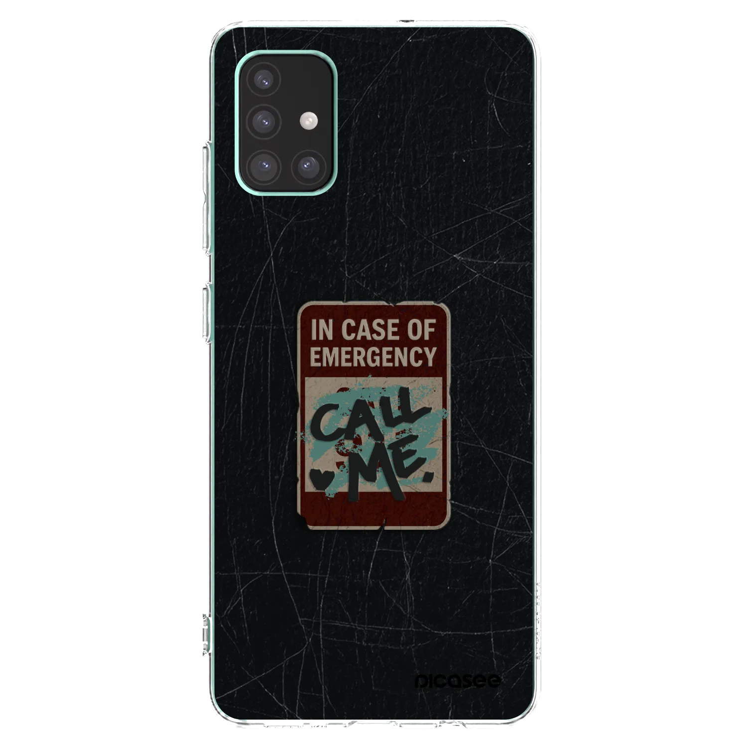 Picasee silikonowe przeźroczyste etui na Samsung Galaxy M51 M515F - EMERGENCY