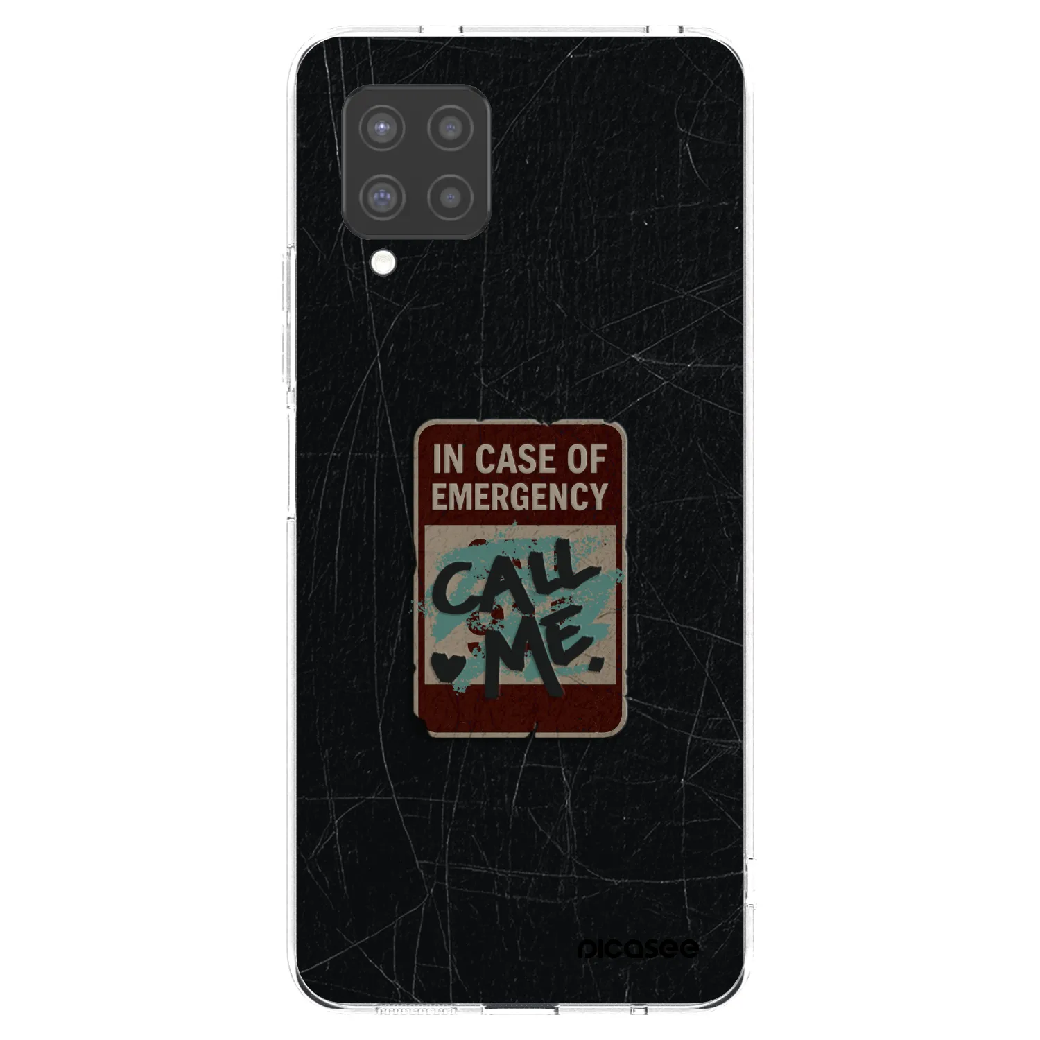 Picasee silikonowe przeźroczyste etui na Samsung Galaxy A42 A426B - EMERGENCY