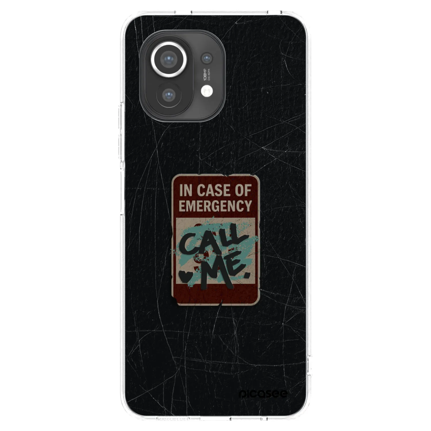 Picasee silikonowe przeźroczyste etui na Xiaomi Mi 11 - EMERGENCY