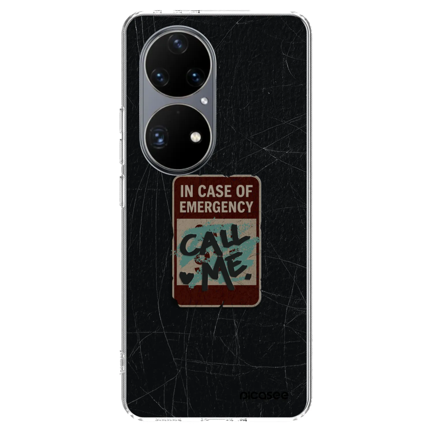 Picasee silikonowe przeźroczyste etui na Huawei P50 - EMERGENCY