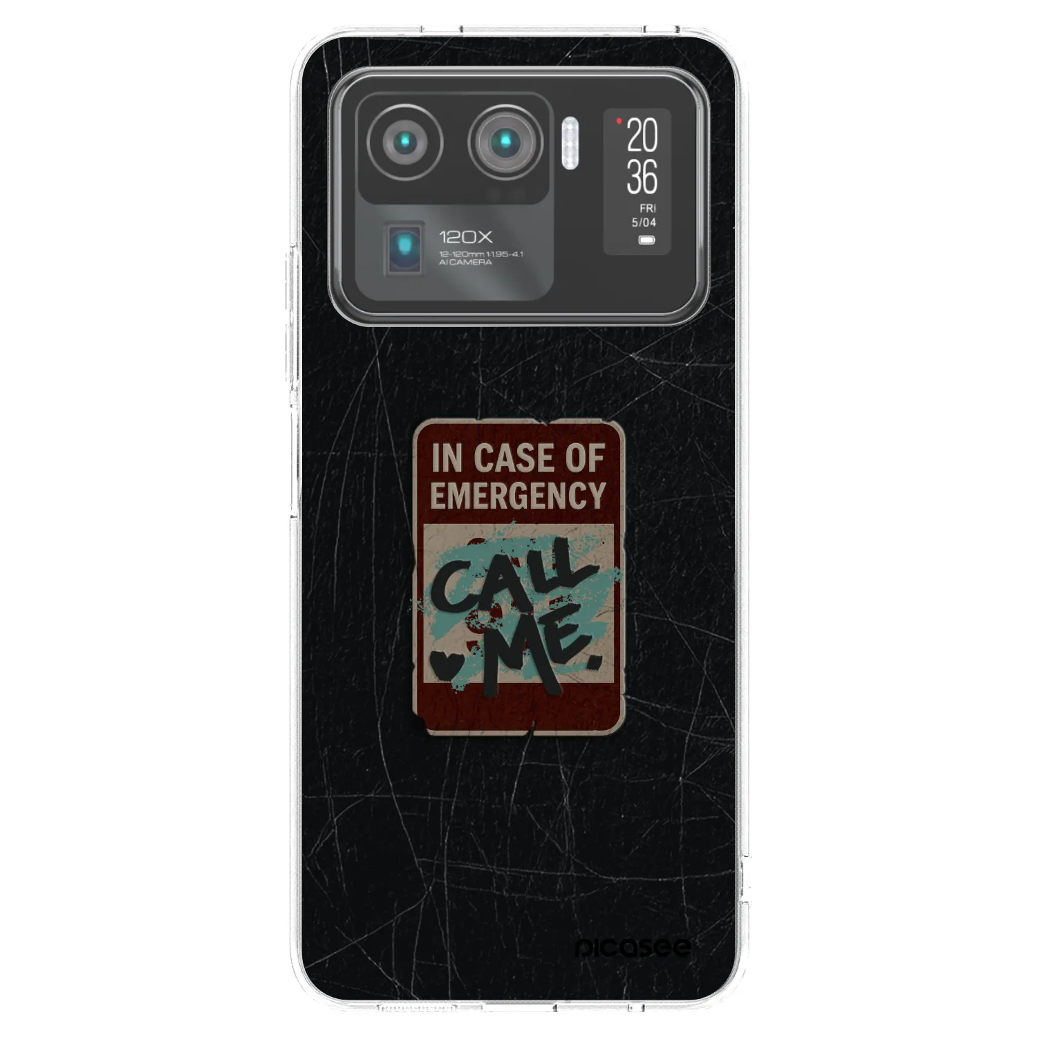 Picasee silikonowe przeźroczyste etui na Xiaomi Mi 11 Ultra - EMERGENCY