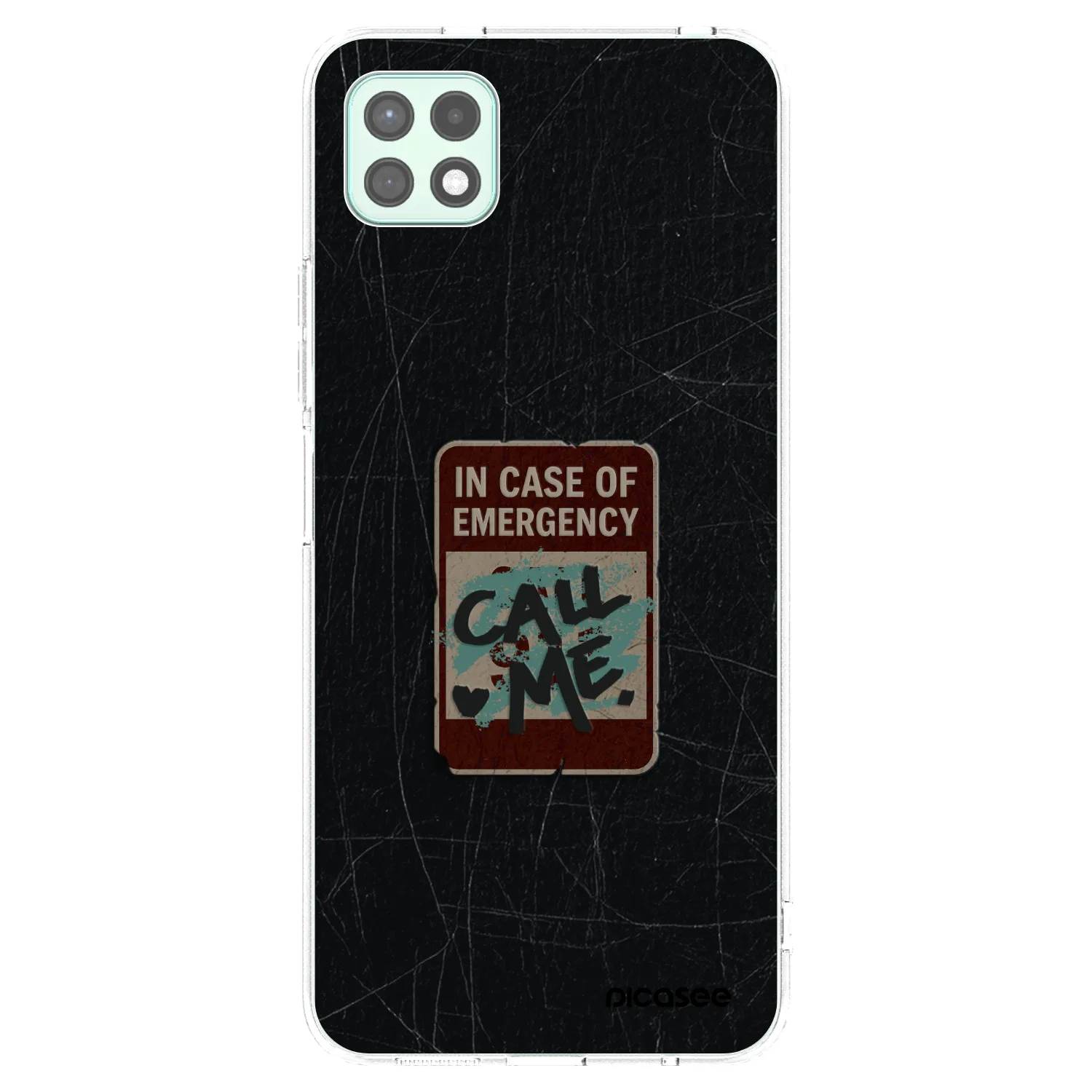 Picasee silikonowe przeźroczyste etui na Samsung Galaxy A22 A226B 5G - EMERGENCY