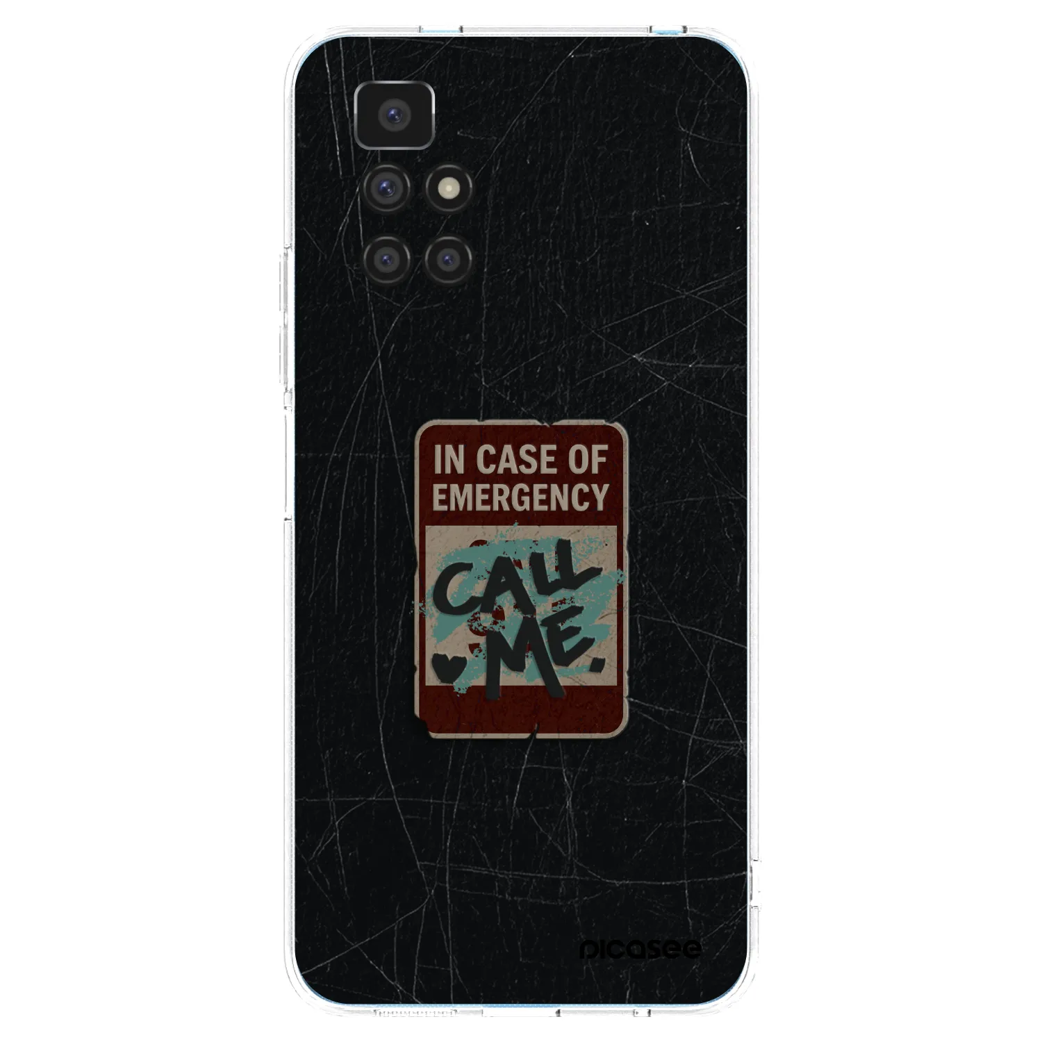 Picasee silikonowe przeźroczyste etui na Xiaomi Redmi 10 - EMERGENCY