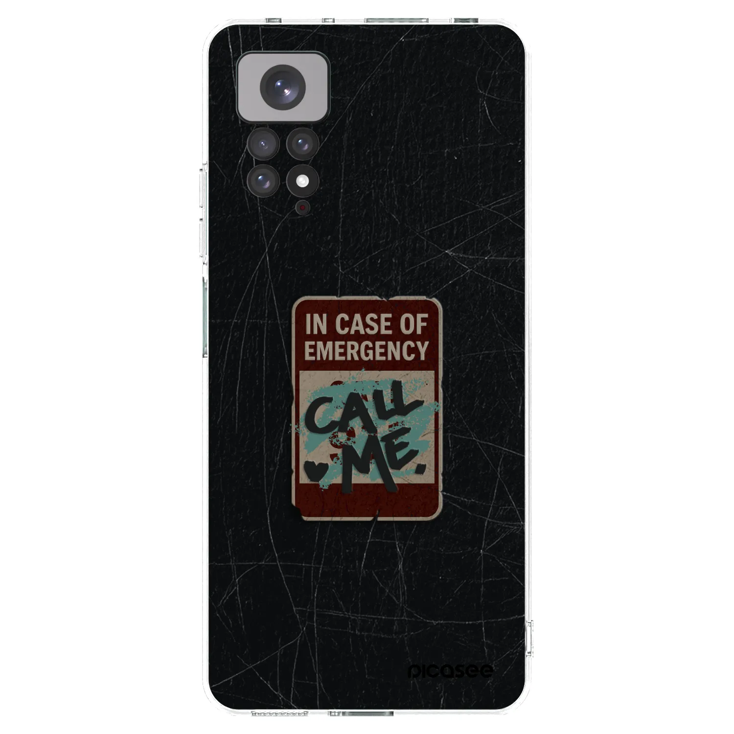 Picasee silikonowe przeźroczyste etui na Xiaomi Redmi Note 11S 4G - EMERGENCY