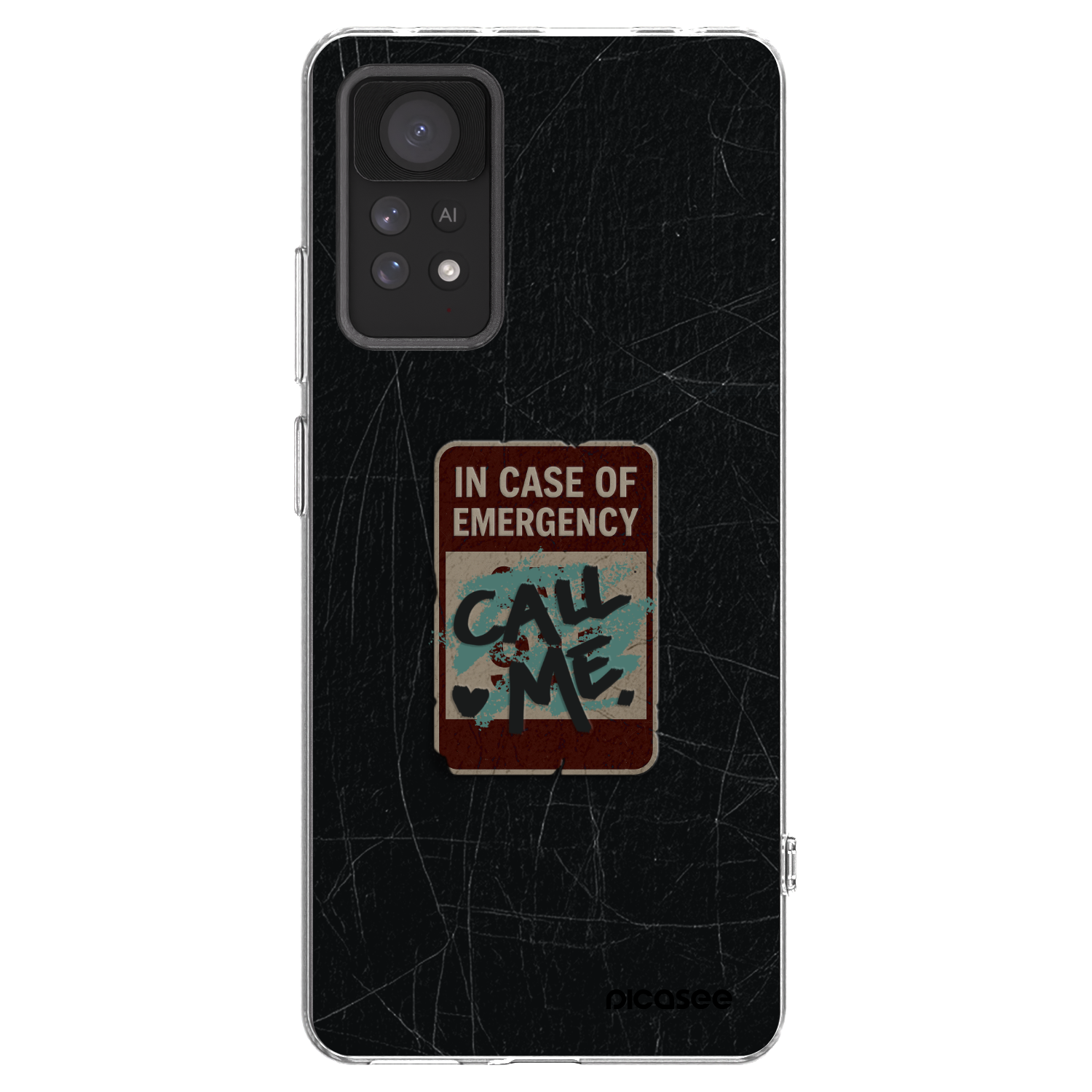 Picasee silikonowe przeźroczyste etui na Xiaomi Redmi Note 11 Pro 5G - EMERGENCY