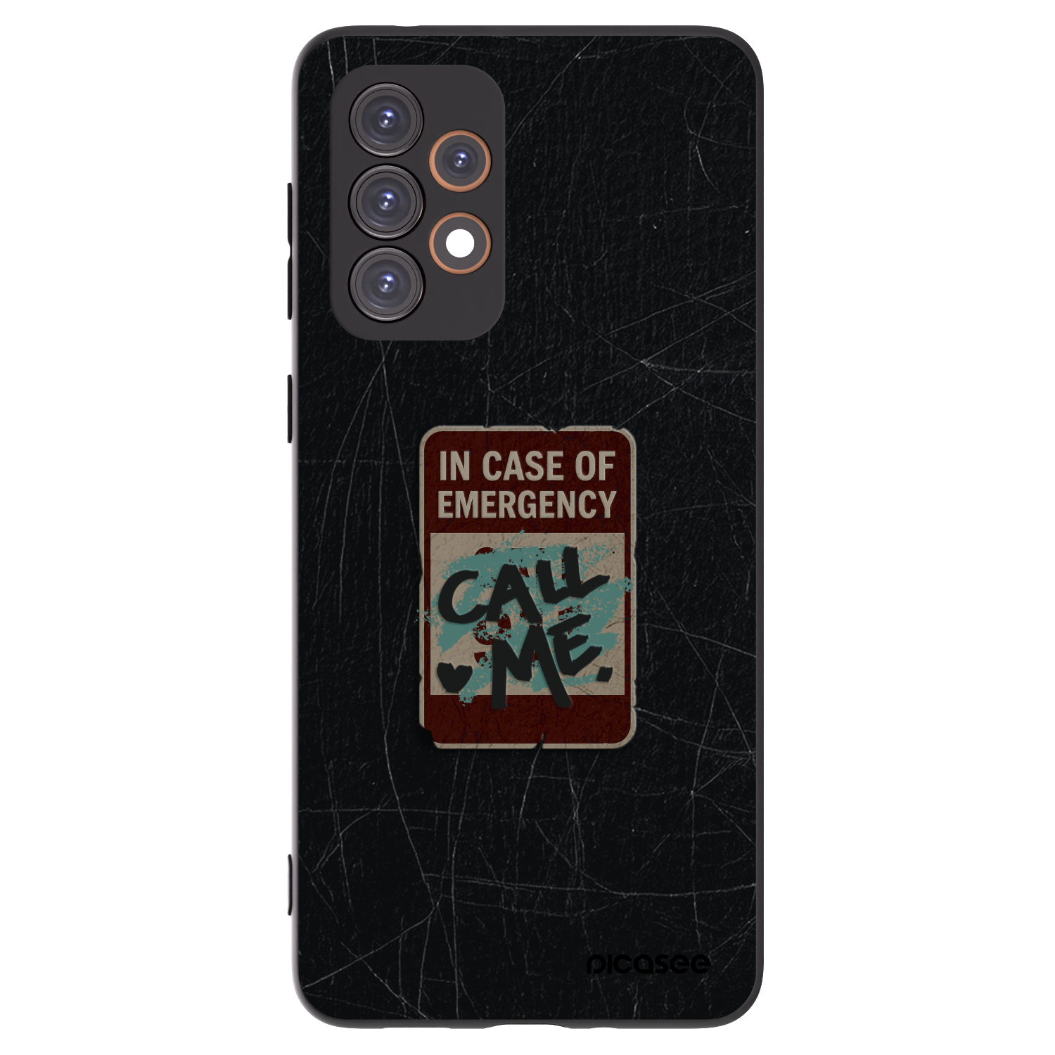 Picasee silikonowe czarne etui na Samsung Galaxy A33 5G A336 - EMERGENCY