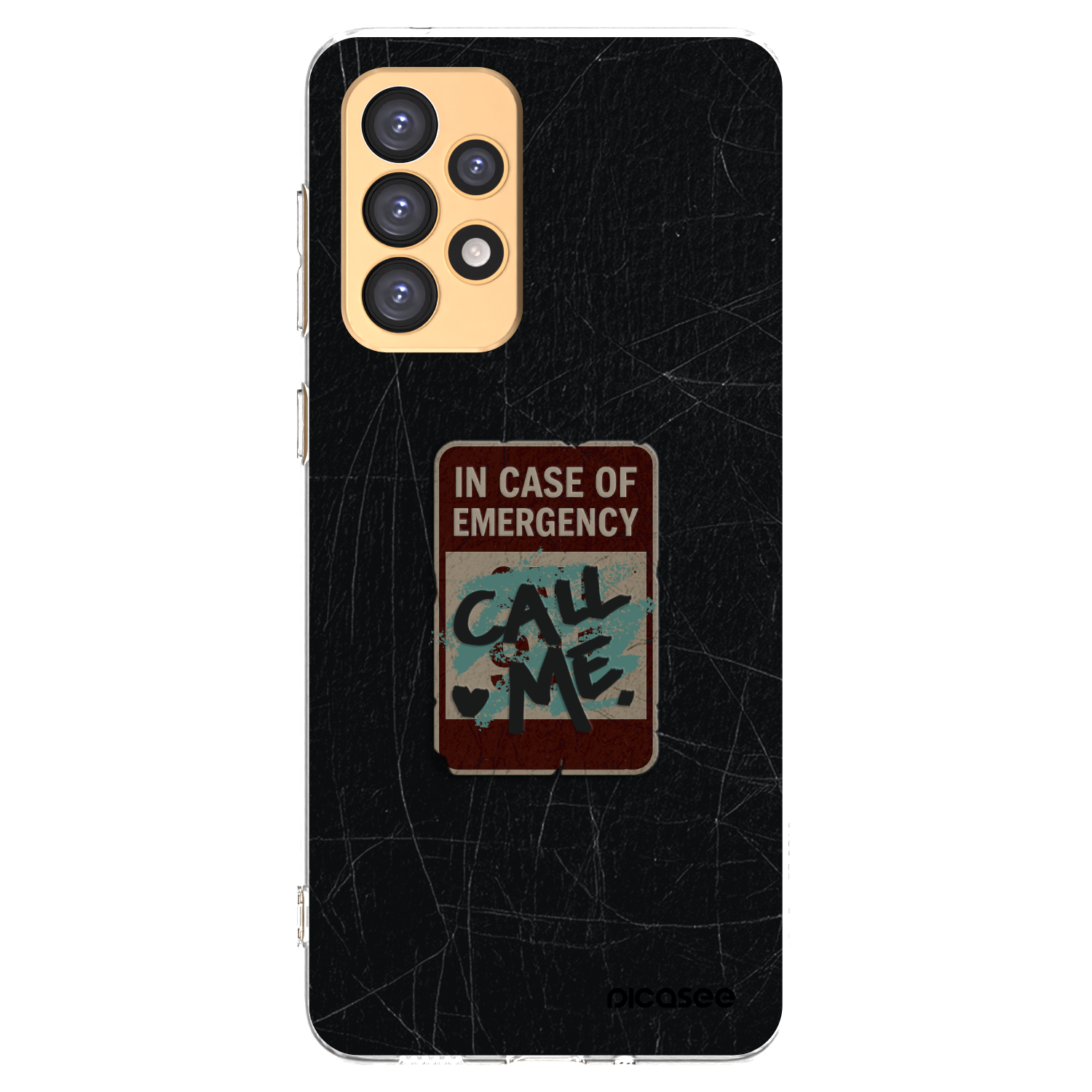 Picasee silikonowe przeźroczyste etui na Samsung Galaxy A33 5G A336 - EMERGENCY