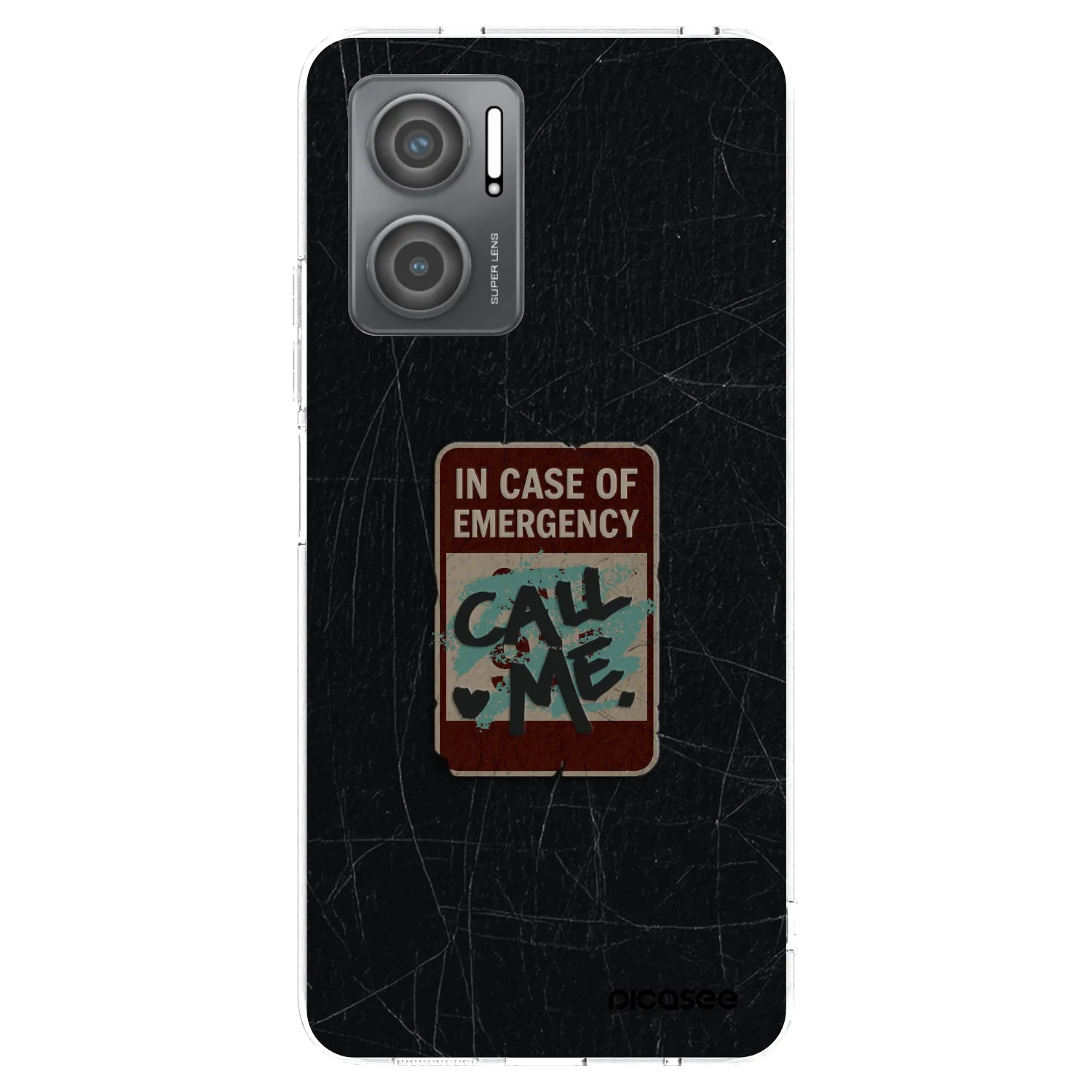 Picasee silikonowe przeźroczyste etui na Xiaomi Redmi 10 5G - EMERGENCY