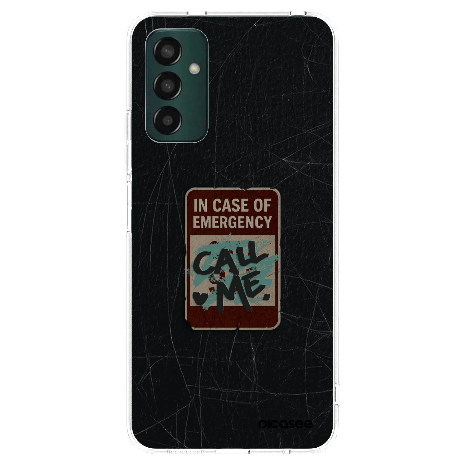 Picasee silikonowe przeźroczyste etui na Samsung Galaxy M23 5G - EMERGENCY