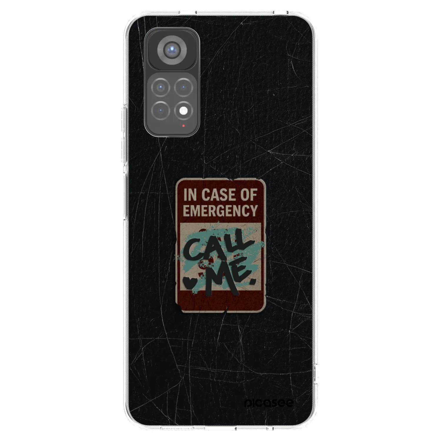 Picasee silikonowe przeźroczyste etui na Xiaomi Redmi Note 11S 5G - EMERGENCY