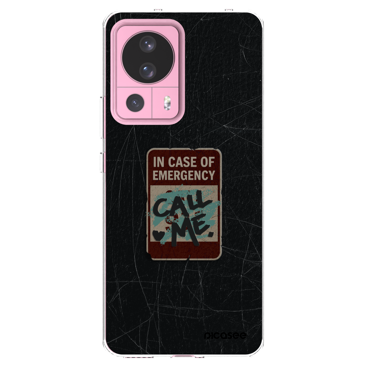 Picasee silikonowe przeźroczyste etui na Xiaomi 13 Lite - EMERGENCY