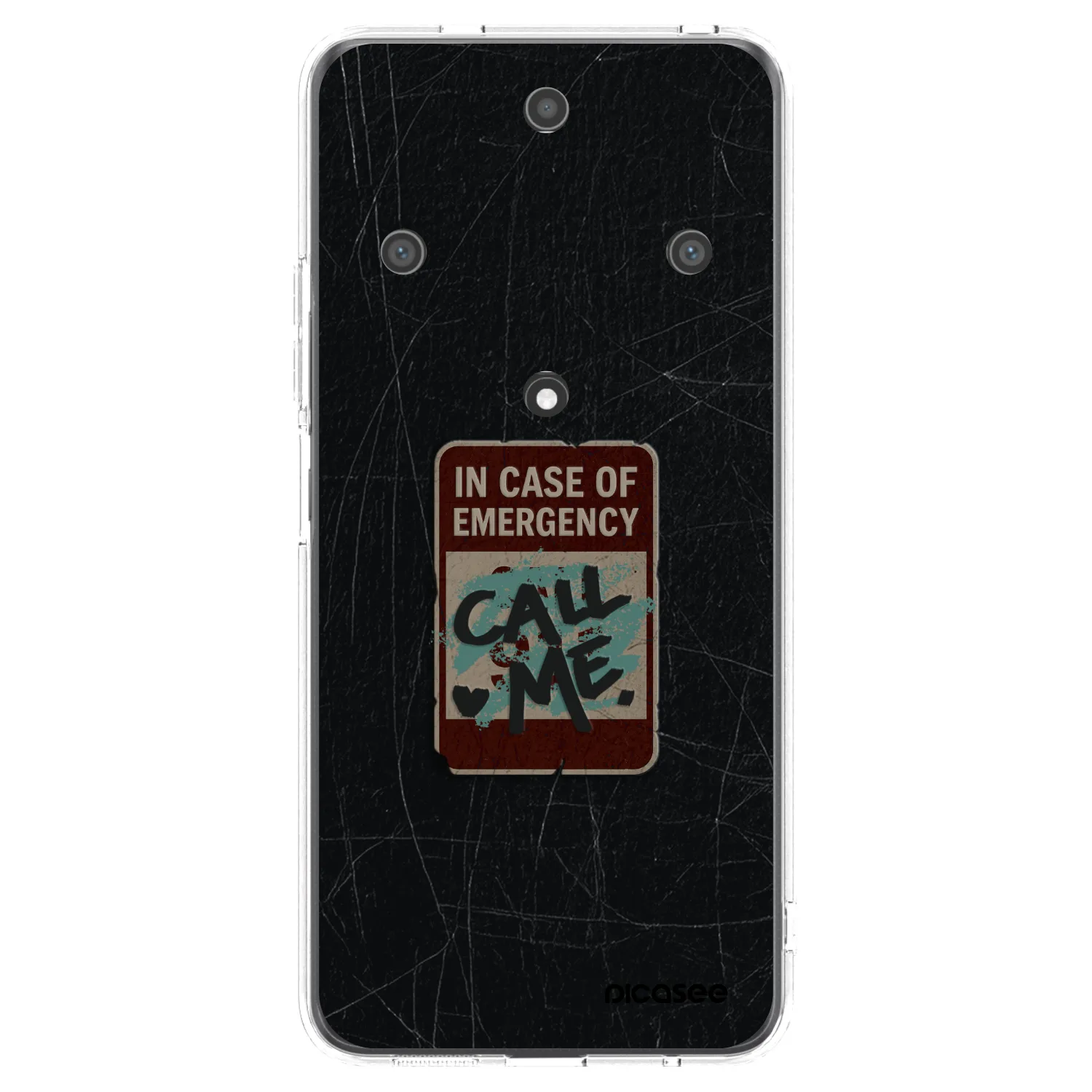 Picasee silikonowe przeźroczyste etui na Honor Magic5 Lite 5G - EMERGENCY