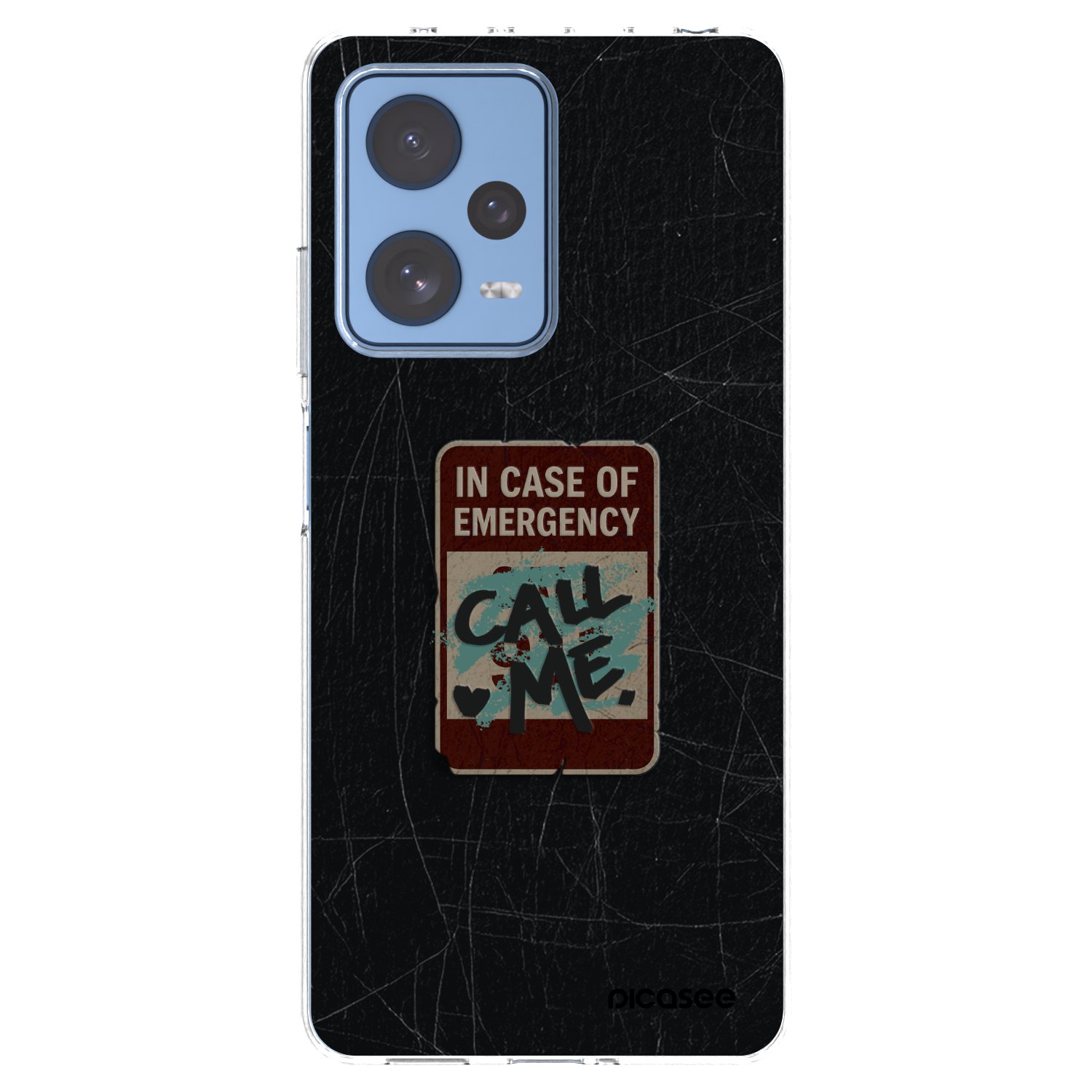Picasee silikonowe przeźroczyste etui na Xiaomi Redmi Note 12 Pro 5G - EMERGENCY
