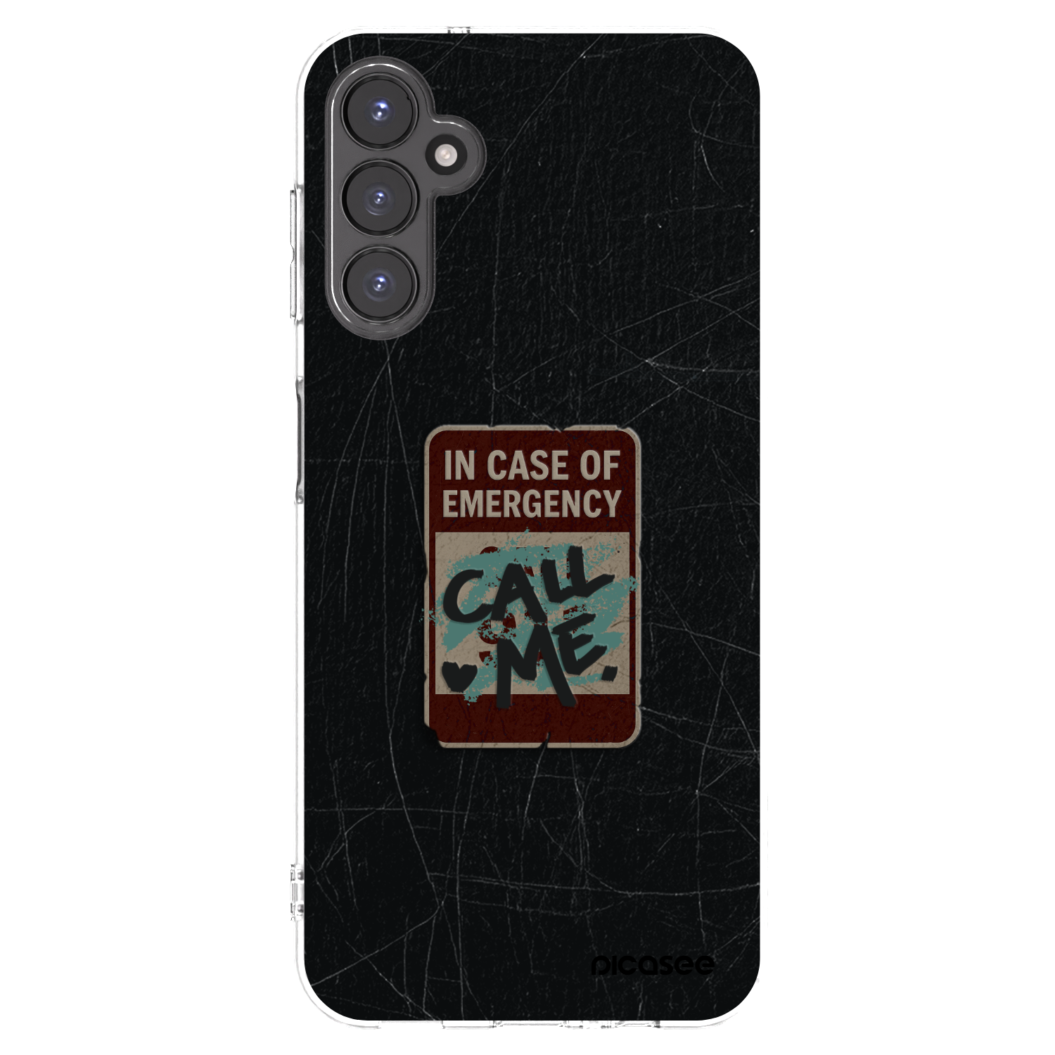 Picasee silikonowe przeźroczyste etui na Samsung Galaxy A14 4G A145R - EMERGENCY