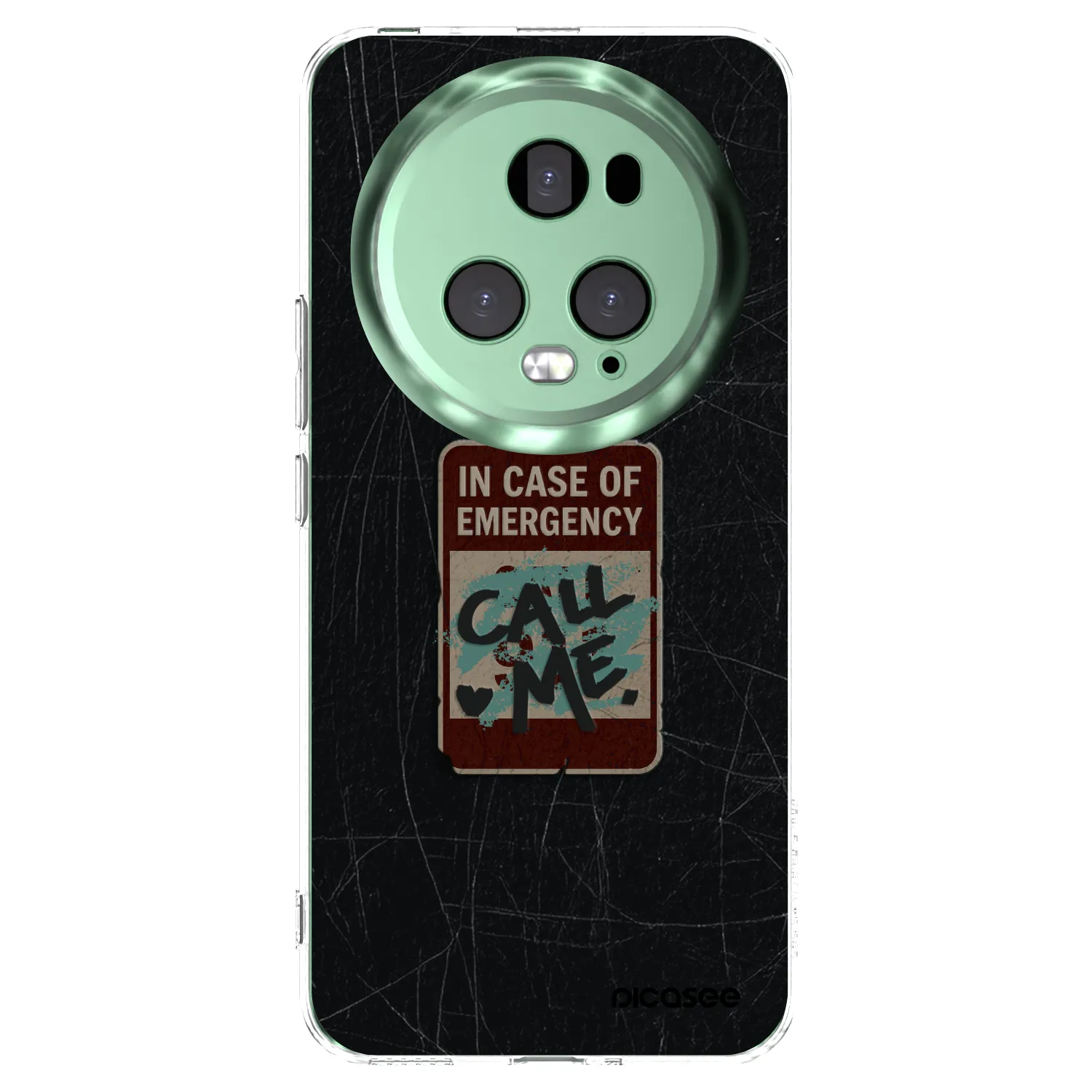 Picasee silikonowe przeźroczyste etui na Honor Magic5 Pro - EMERGENCY