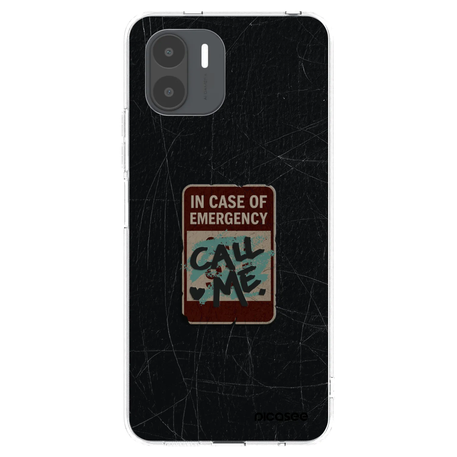 Picasee silikonowe przeźroczyste etui na Xiaomi Redmi A2 - EMERGENCY