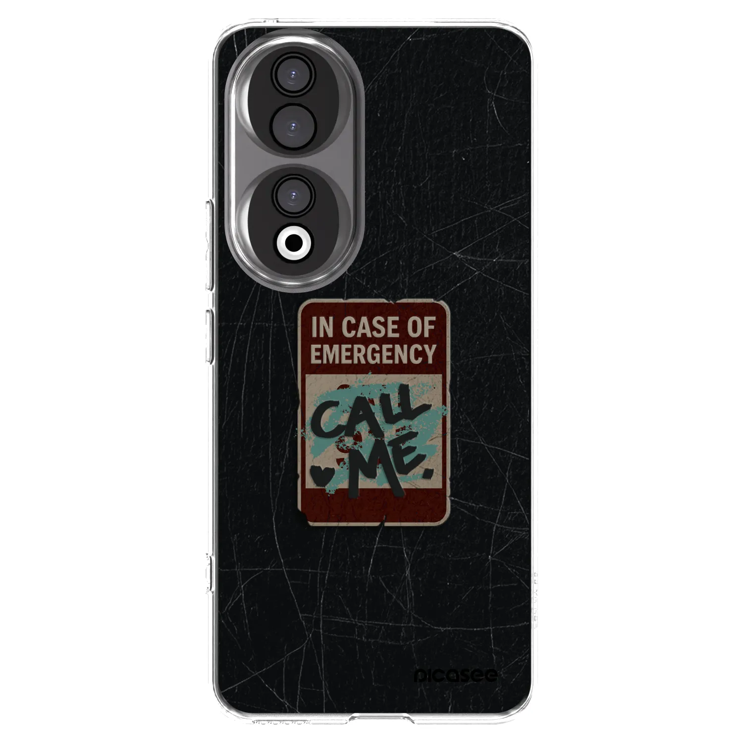 Picasee silikonowe przeźroczyste etui na Honor 90 5G - EMERGENCY