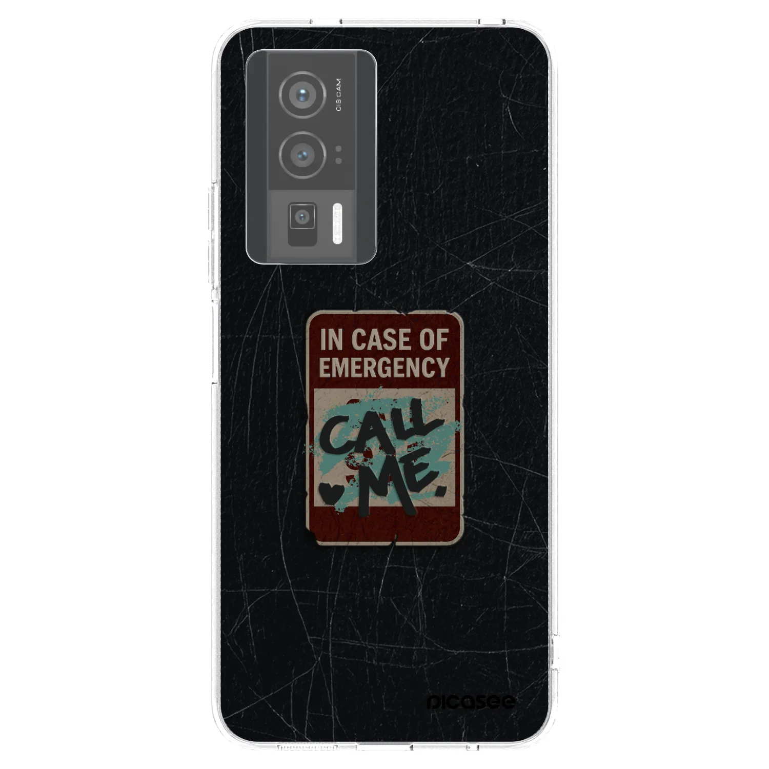Picasee silikonowe przeźroczyste etui na Xiaomi Poco F5 Pro 5G - EMERGENCY