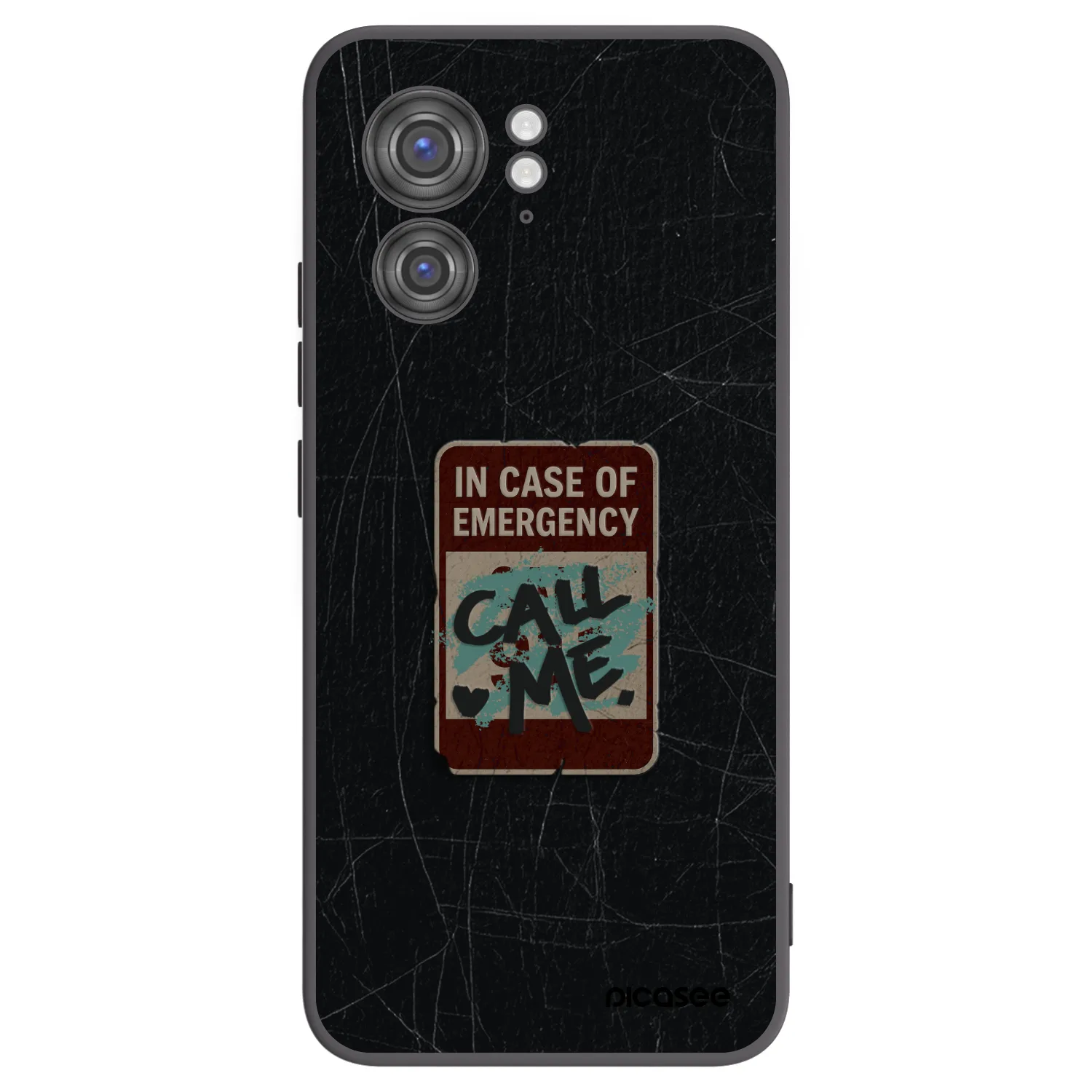 Picasee silikonowe czarne etui na Motorola Edge 40 - EMERGENCY