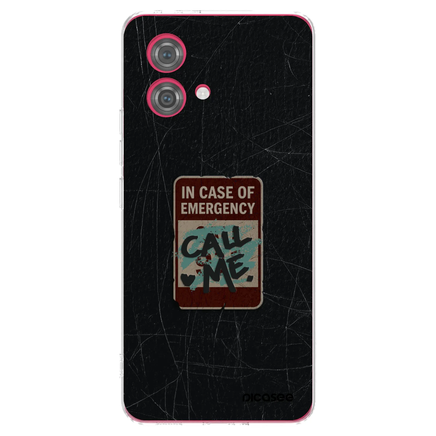 Picasee silikonowe przeźroczyste etui na Motorola Moto G84 5G - EMERGENCY