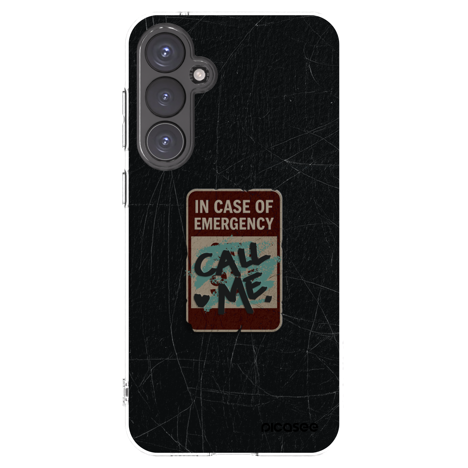 Picasee silikonowe przeźroczyste etui na Samsung Galaxy S23 FE S711B - EMERGENCY