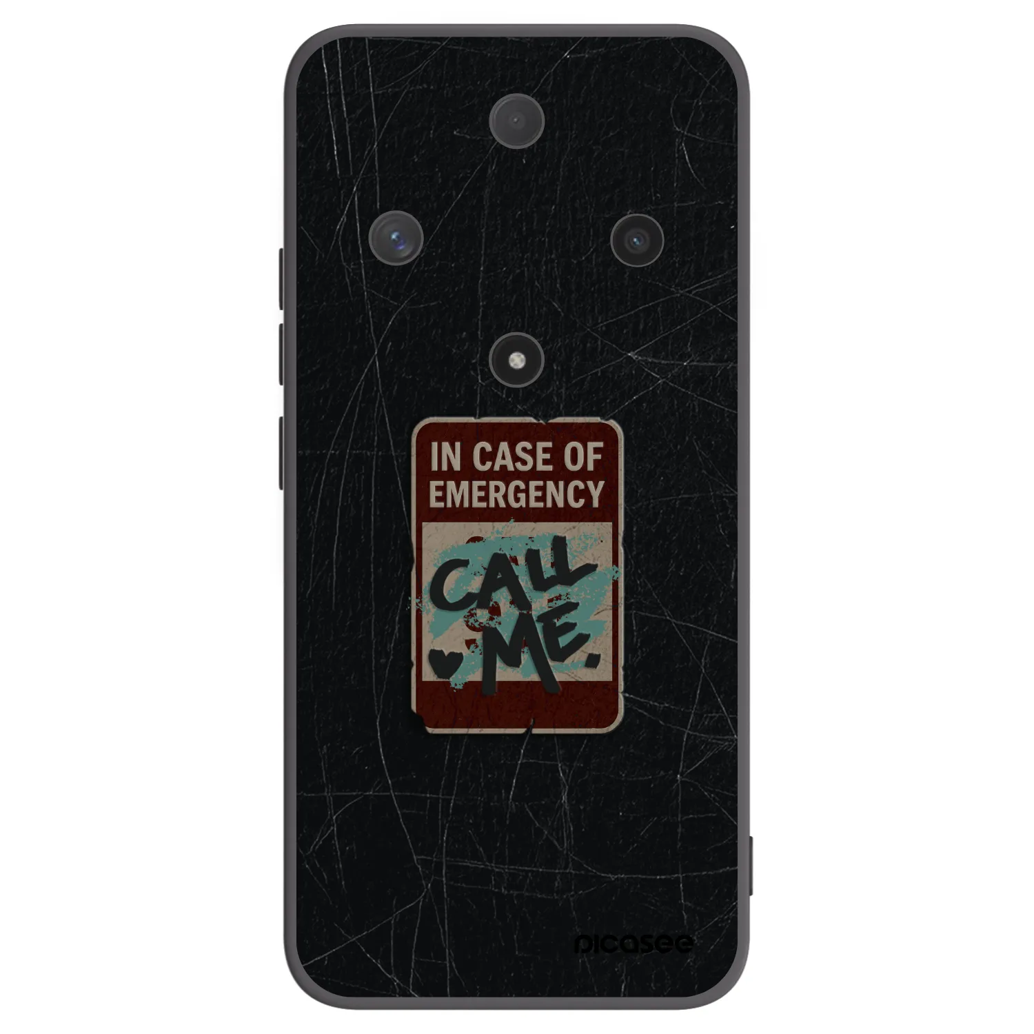 Picasee silikonowe czarne etui na Honor Magic6 Lite 5G - EMERGENCY