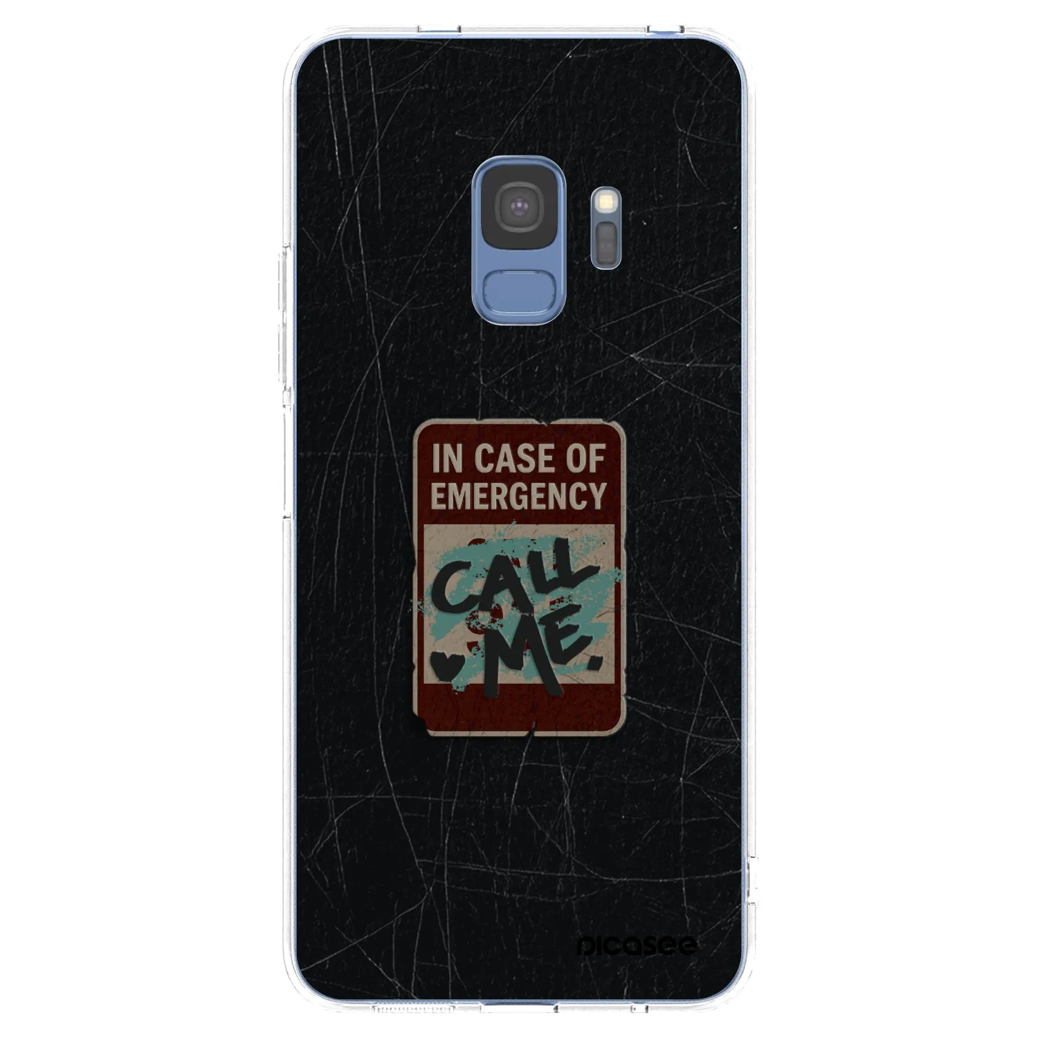 Picasee silikonowe przeźroczyste etui na Samsung Galaxy S9 G960F - EMERGENCY