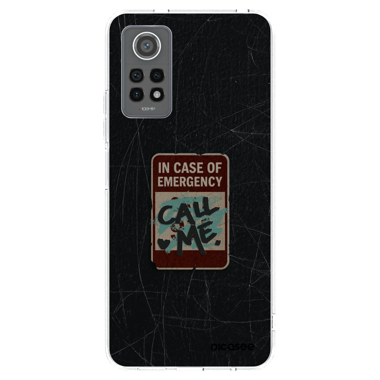 Picasee silikonowe przeźroczyste etui na Xiaomi Redmi Note 12 Pro 4G - EMERGENCY