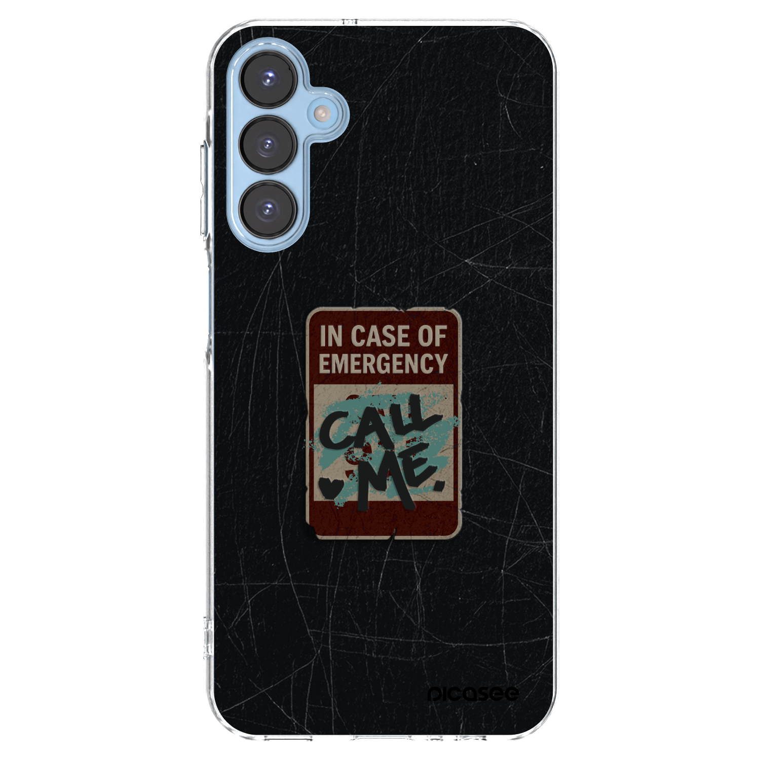 Picasee silikonowe przeźroczyste etui na Samsung Galaxy A15 A156B 5G - EMERGENCY