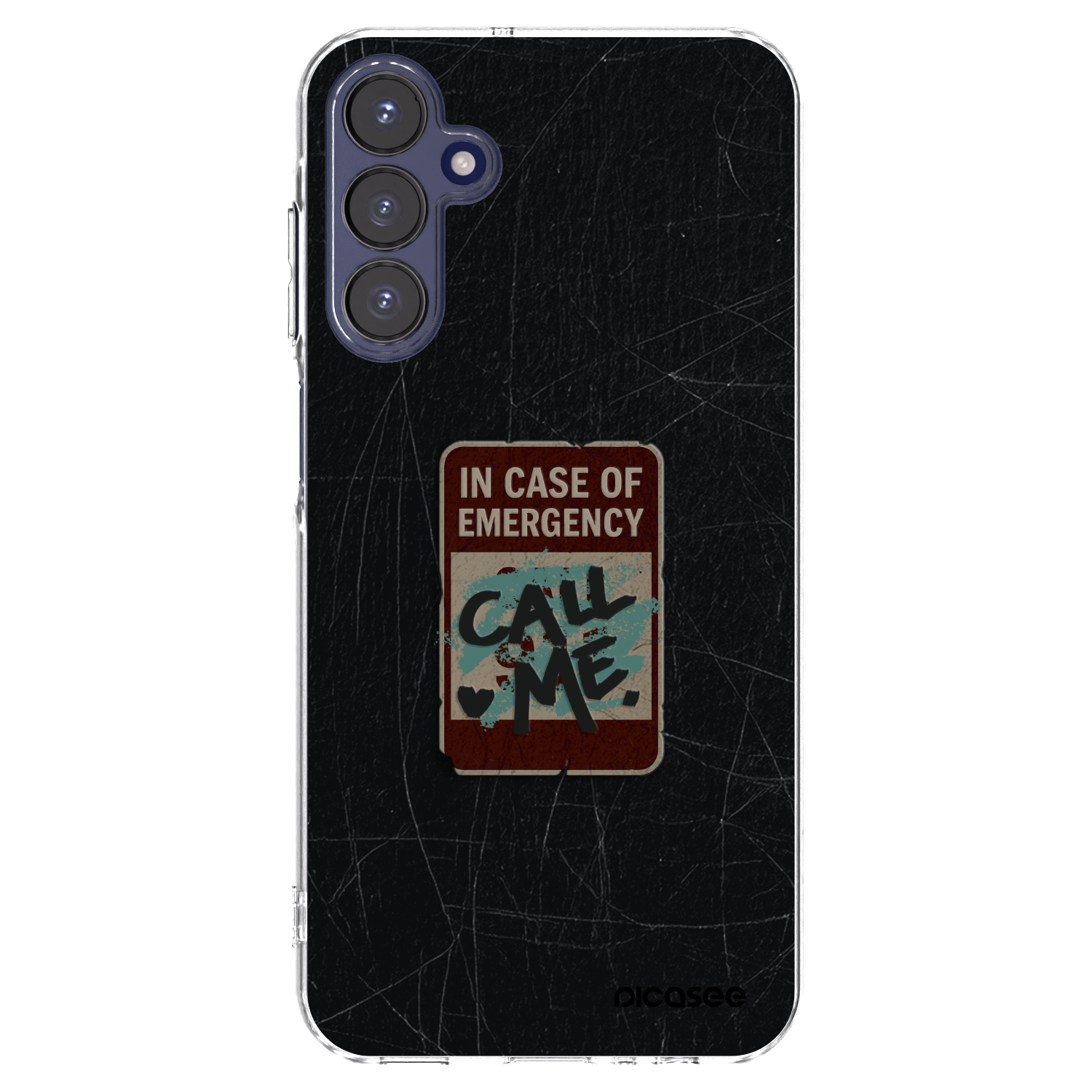 Picasee silikonowe przeźroczyste etui na Samsung Galaxy A15 A155F 4G - EMERGENCY