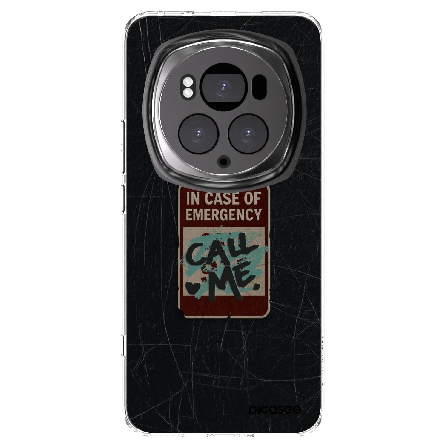 Picasee silikonowe przeźroczyste etui na Honor Magic6 Pro - EMERGENCY