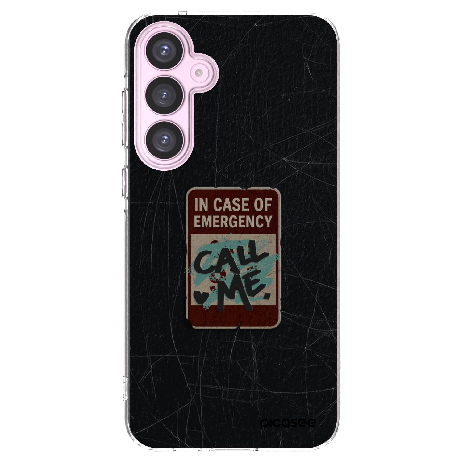 Picasee silikonowe przeźroczyste etui na Samsung Galaxy A55 5G A556B - EMERGENCY