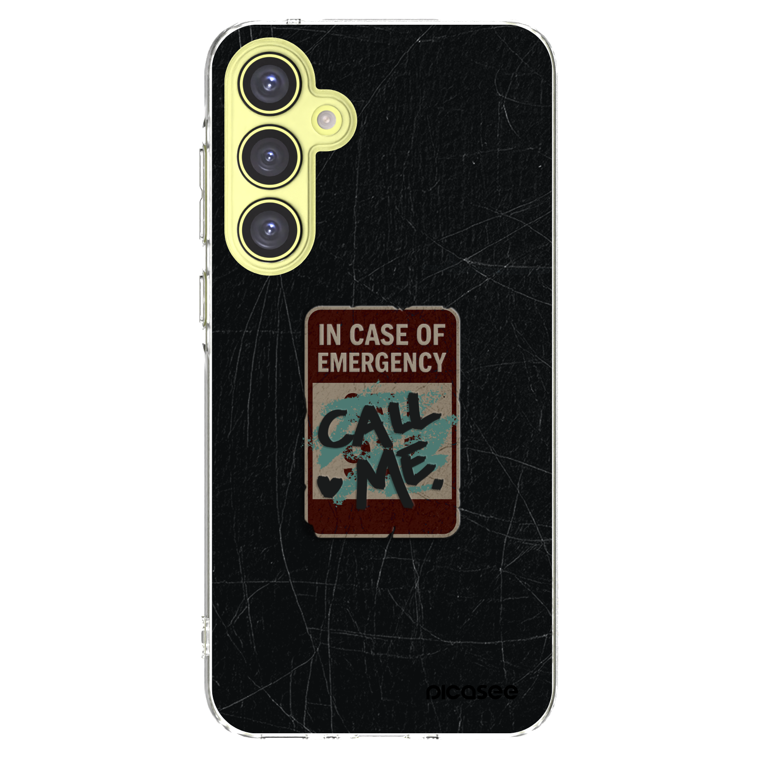 Picasee silikonowe przeźroczyste etui na Samsung Galaxy A35 5G A356B - EMERGENCY